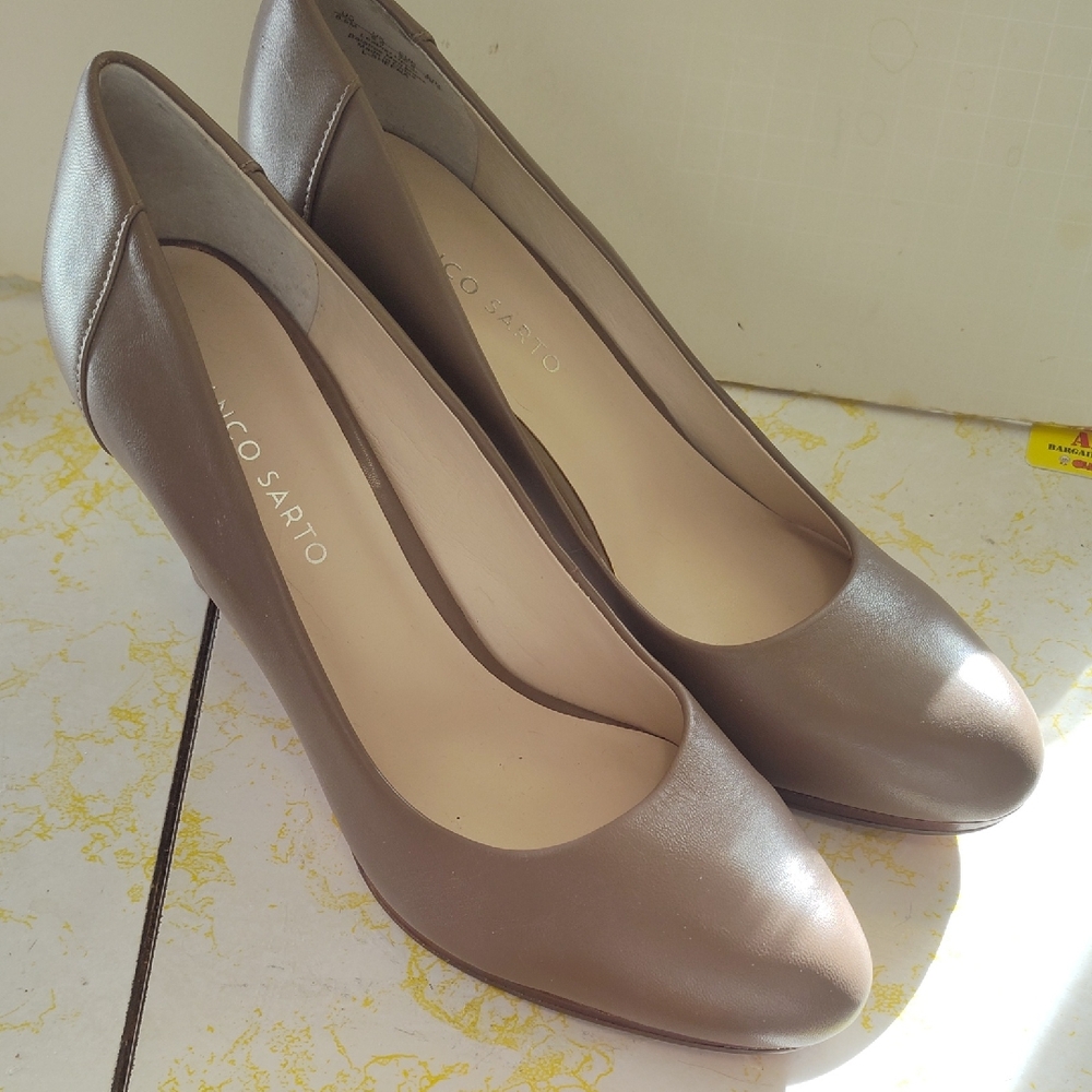 Franco Sarto Taupe Heeled Shoes